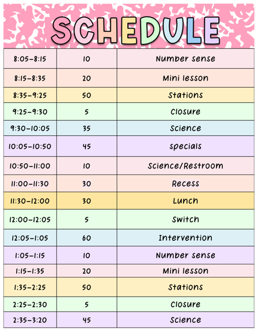 Daily Schedule